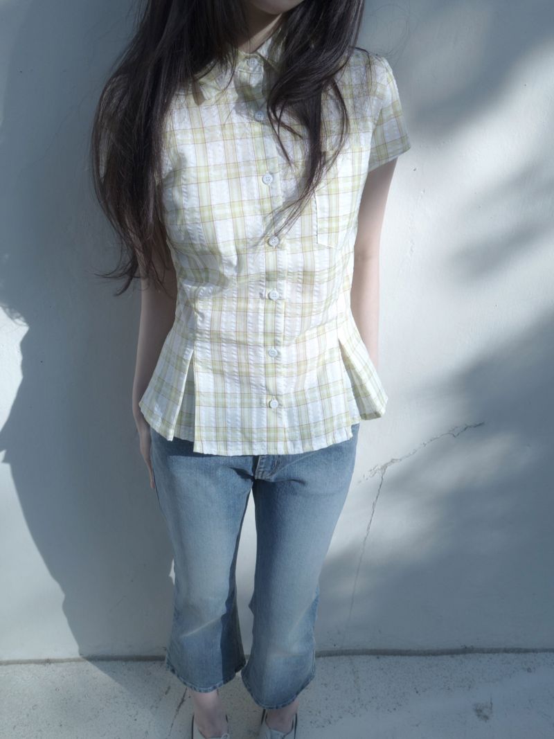 ZELENA（ゼレナ）の「muscat slim shirt（Tops）」