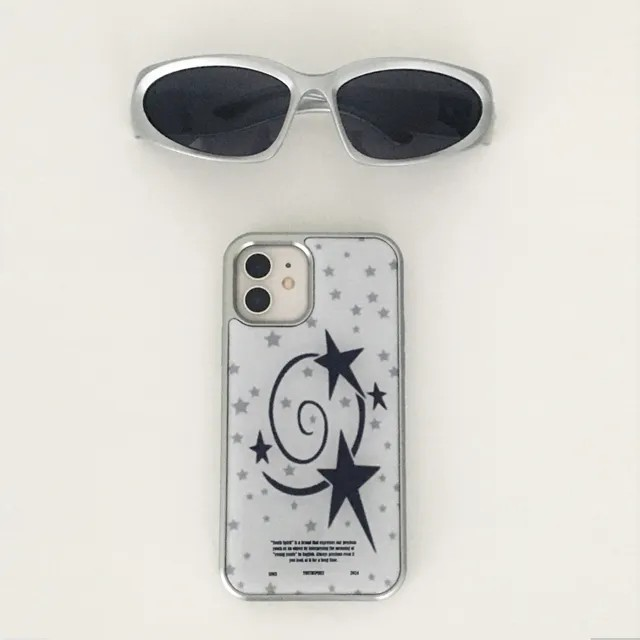 power rock star gray black silver epoxy case
