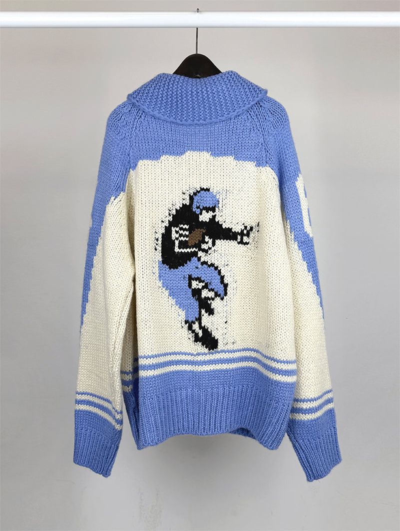 SCOTTISH COWICHAN KNIT ZIP-UP (3C)