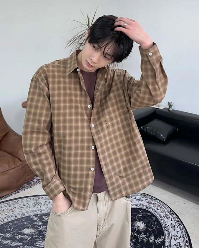 SATIIIZ（サティーズ）の「Hayes Crop Check Shirt（Tops）」