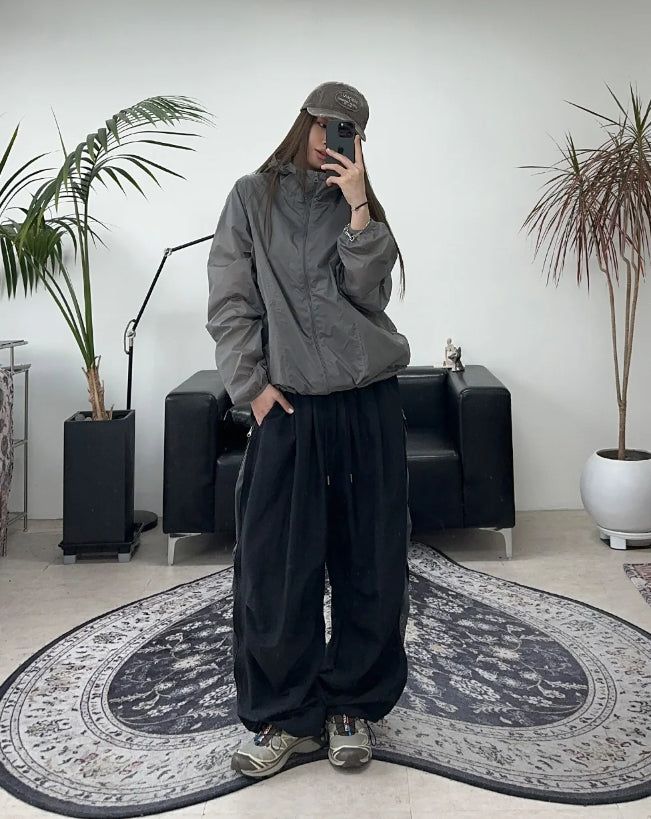 Eford Zipper Mesh Nylon Pants