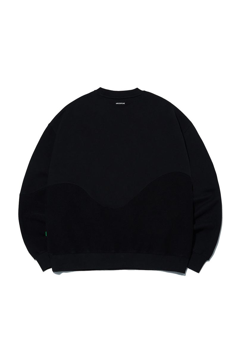 Reverse Bear Patch Crewneck_Black