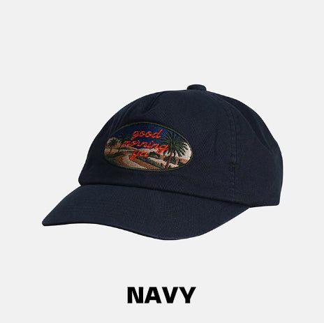 Palm tree embroidery patch ball cap