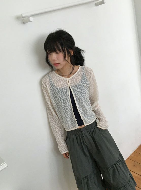 Leade Shirring Tiered Bermuda Banding Pants