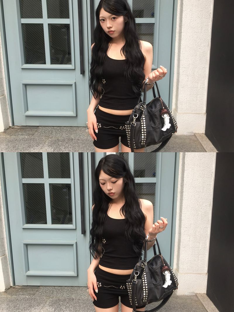 Vintage Stud Boston Bag