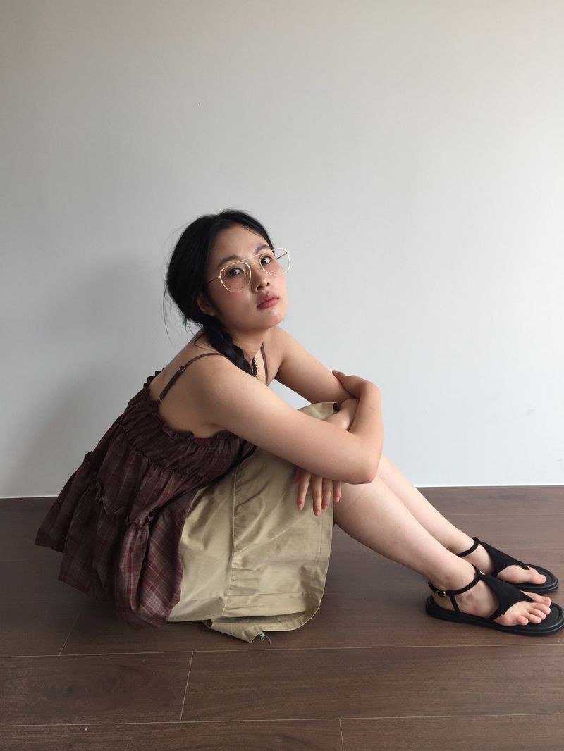 suede strap sandals (2color)