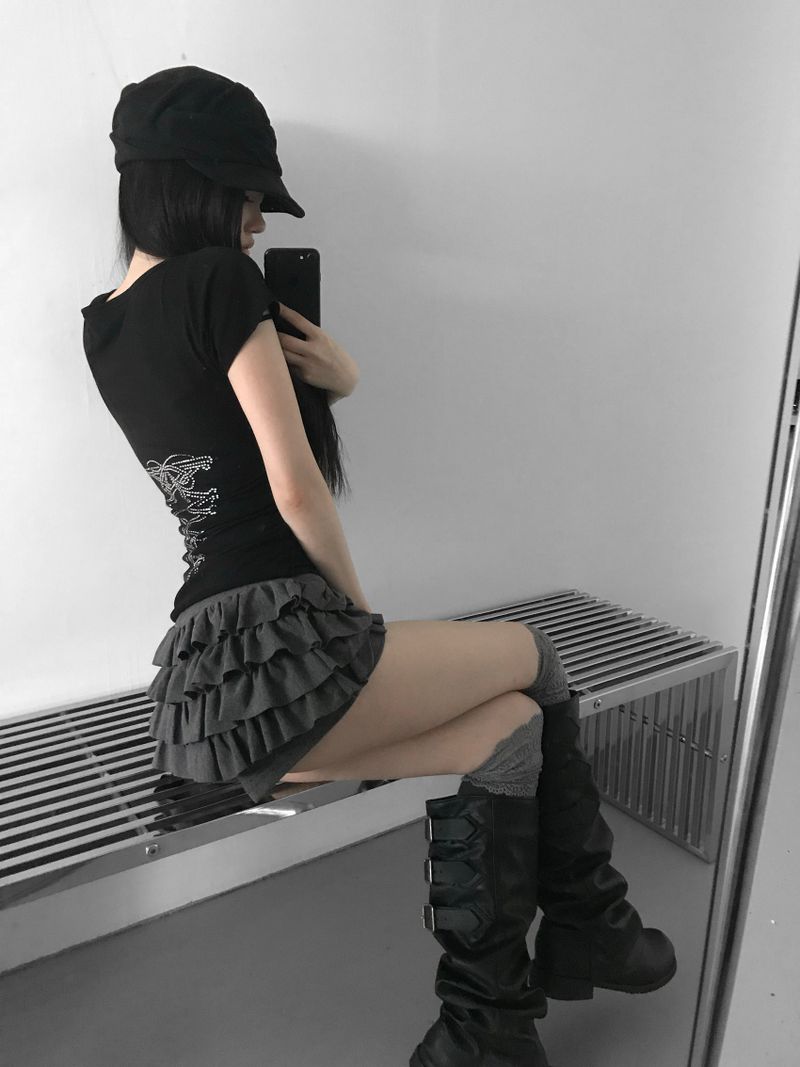 back hot piece corset top(3 color)