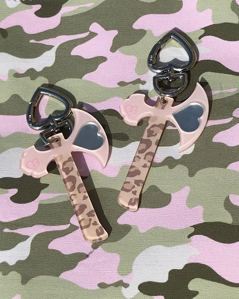 Heart Mirror Ax keyring