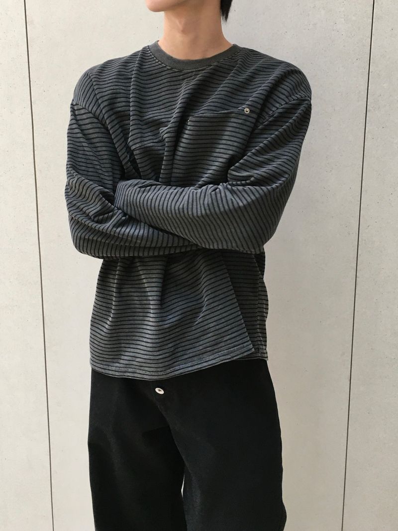 Zed Pigment Stripe Long Sleeve 3C