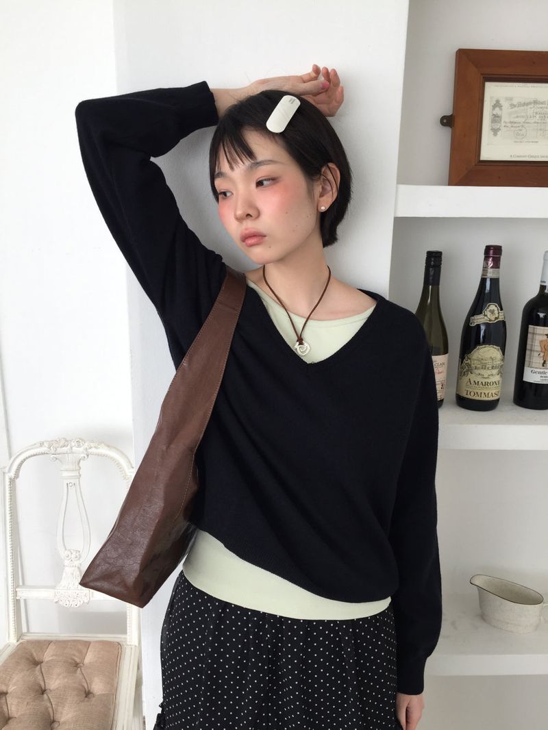 ロウキーバックルショルダーバッグ (3color)