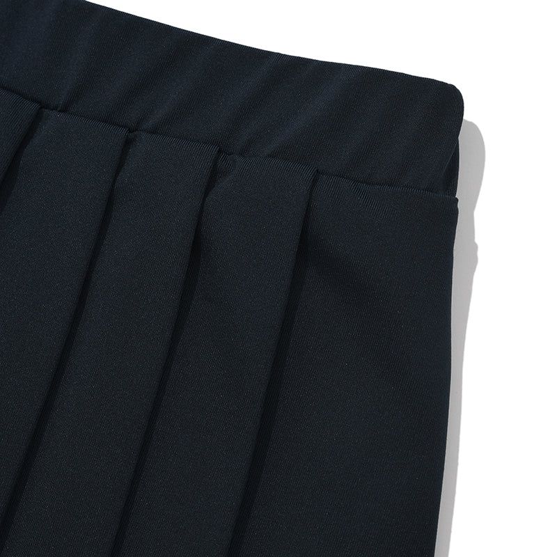 INNER POINT PLEATS MINI SKIRT [DARK NAVY]