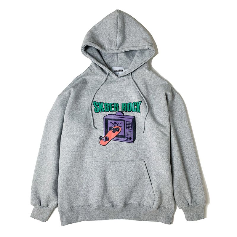 SK8ER ROCK(スケーターロック)の「TV ROCK HOODIE GRAY(Tops)」