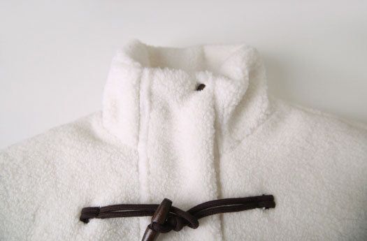 #Snow Boa Short Duffle Jumper (2color)