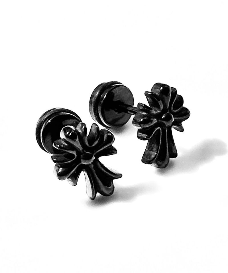 Black Cross Piercing 2PCS
