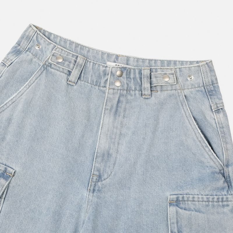 Pace Snap Denim Shorts (2color)