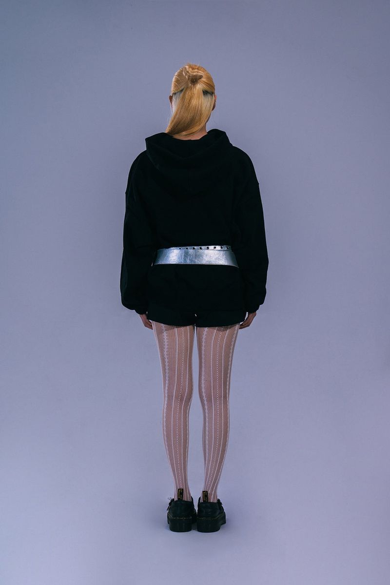 LETTERING HOODIE - BLACK