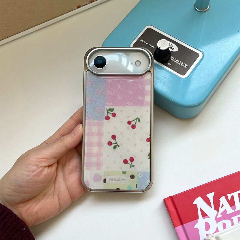[MADE][Glass Silver Bumper Case]  Knit Patchwork Case ⋆ patch