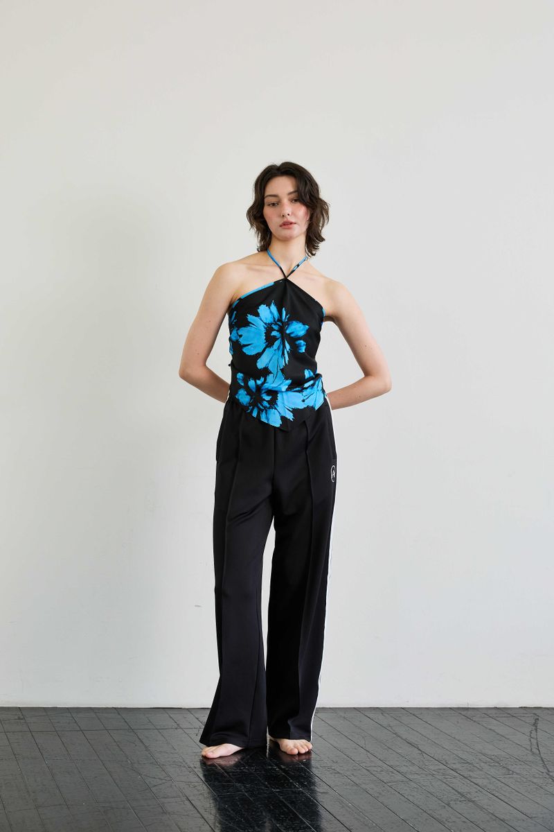 FLUTTER HALTERNECK / BLUE