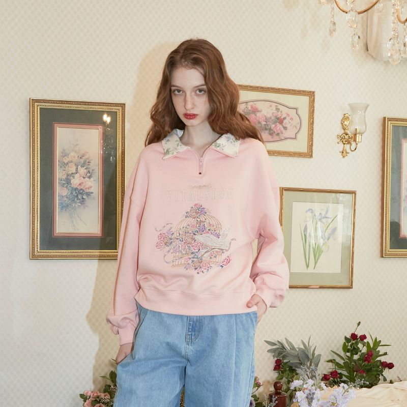 Bird case Zip-up Sweatshirt