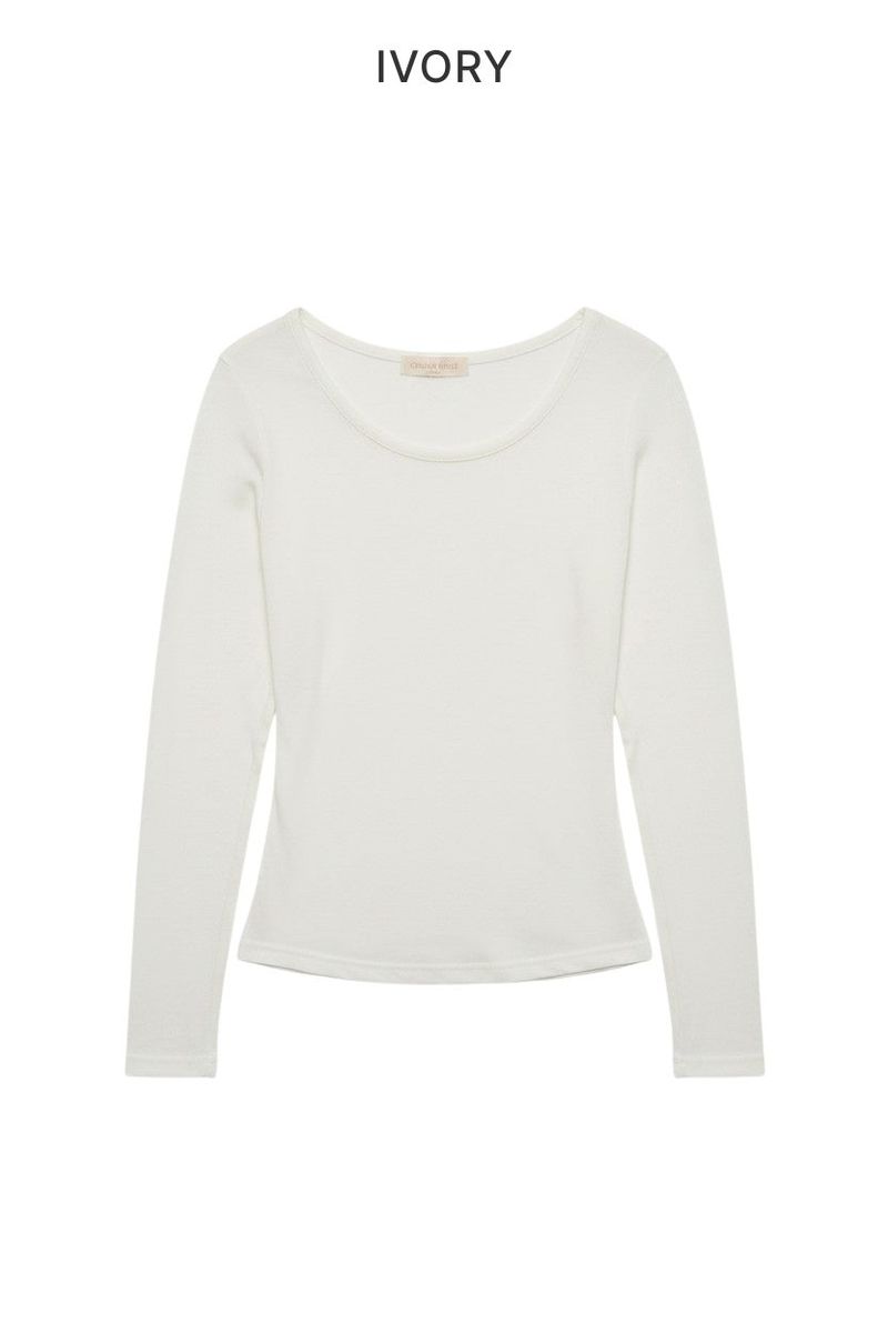 Duo U-Neck Long Sleeve T-Shirt