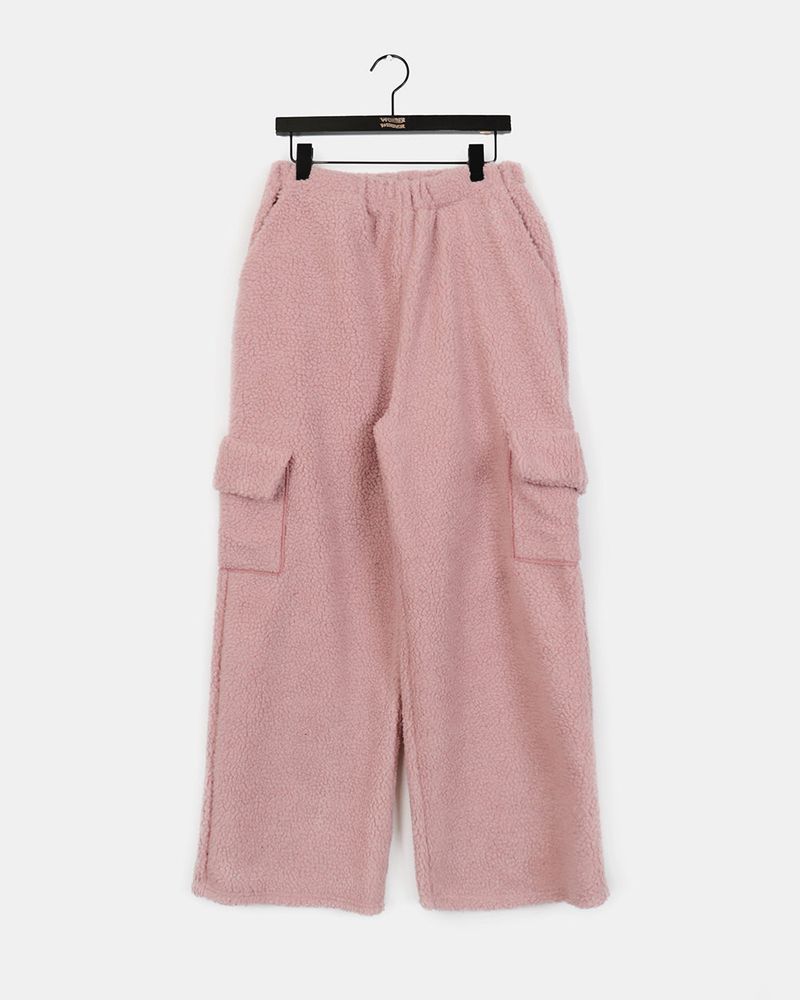 molz soft wool wide cargo pocket pants
