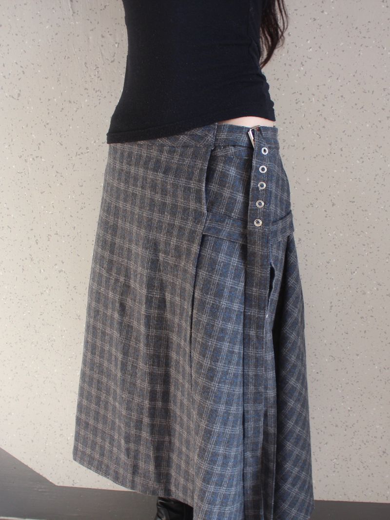 unbal wrap skirt