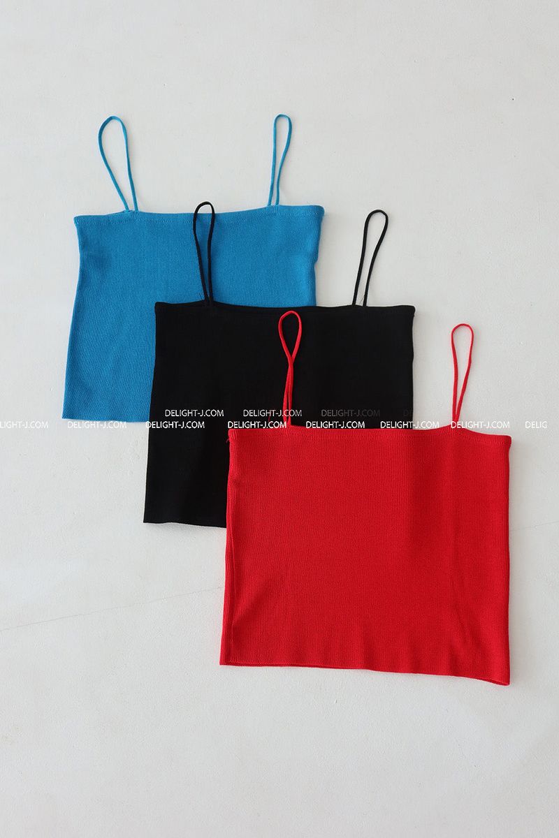 Knit bustier tube top strap sleeveless