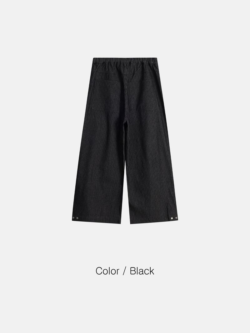 Ruton Pintuck Wide Stripe Pants 2C