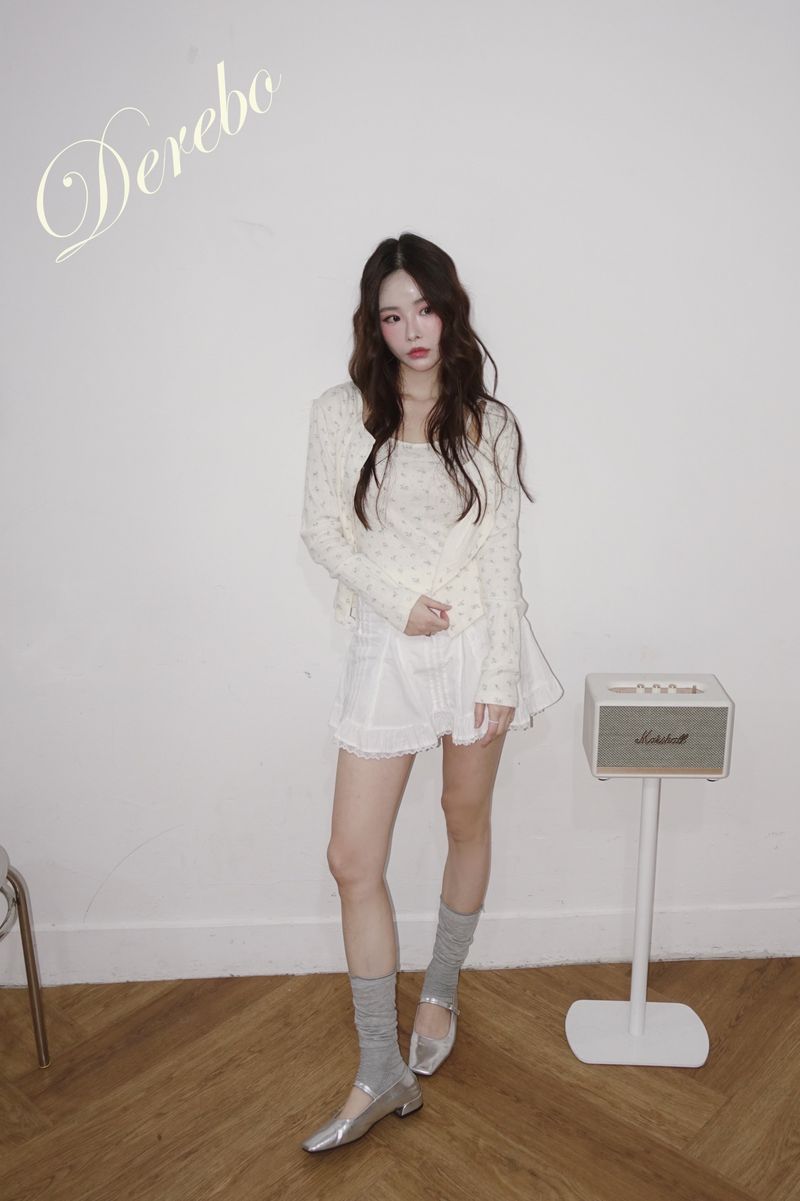 Lovely flower cardigan sleeveless two-piece set