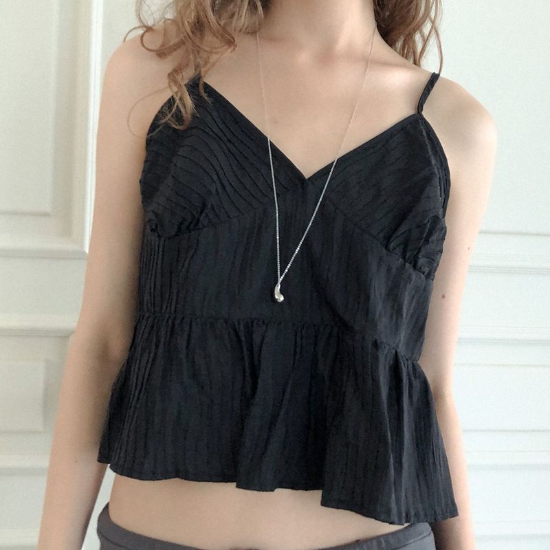 Maga sleeveless blouse (black)