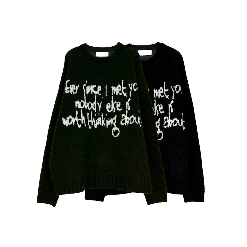 hand letter knit