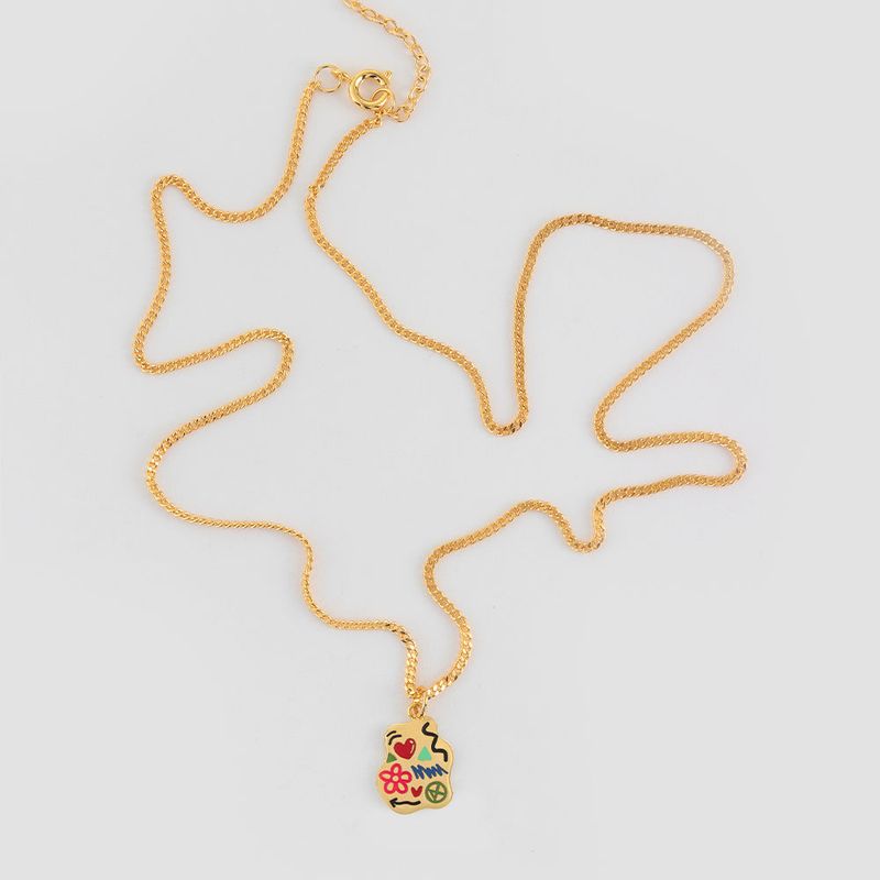 MINI DOODLE NEC SILVER925(18K GOLD PLATED)