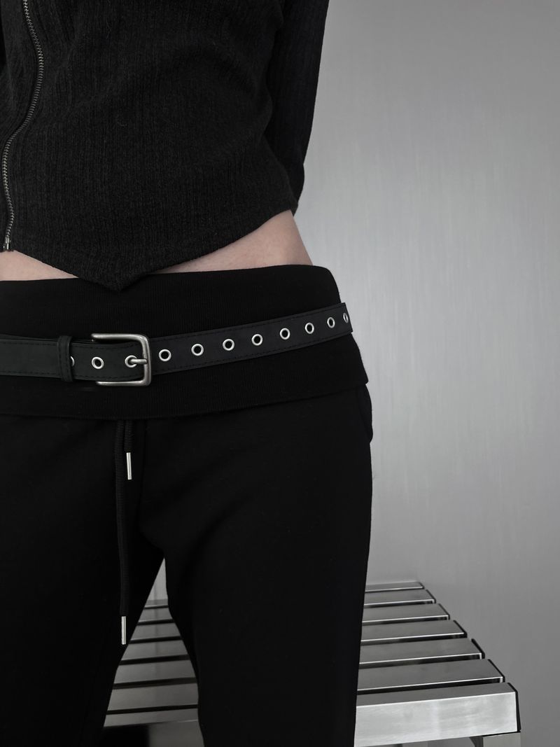 folded cargo bootcut pants (fleece-lined / 2color)