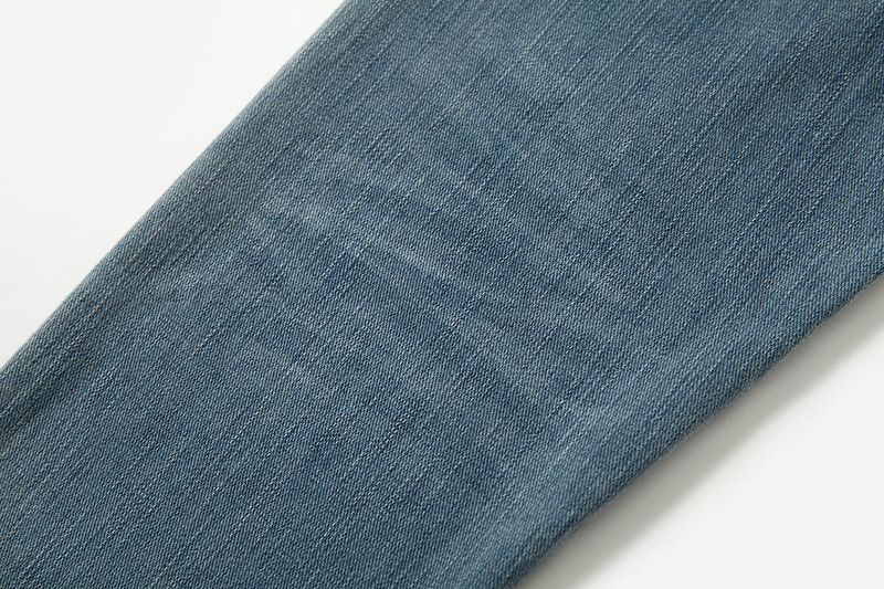 WASHED KNIT DENIM LONG SHIRT
