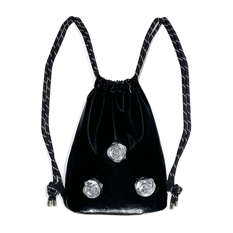 OTHER-worldly（アザーワールドリー）の「Silver Rose Gym Sack [Black]（Bags）」