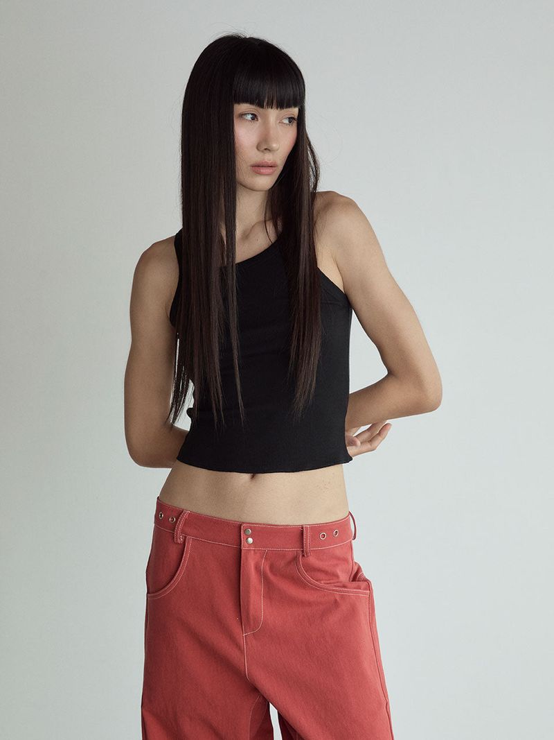 visus（ビスス）の「Cotton Sleeveless Top_Black（Tops）」