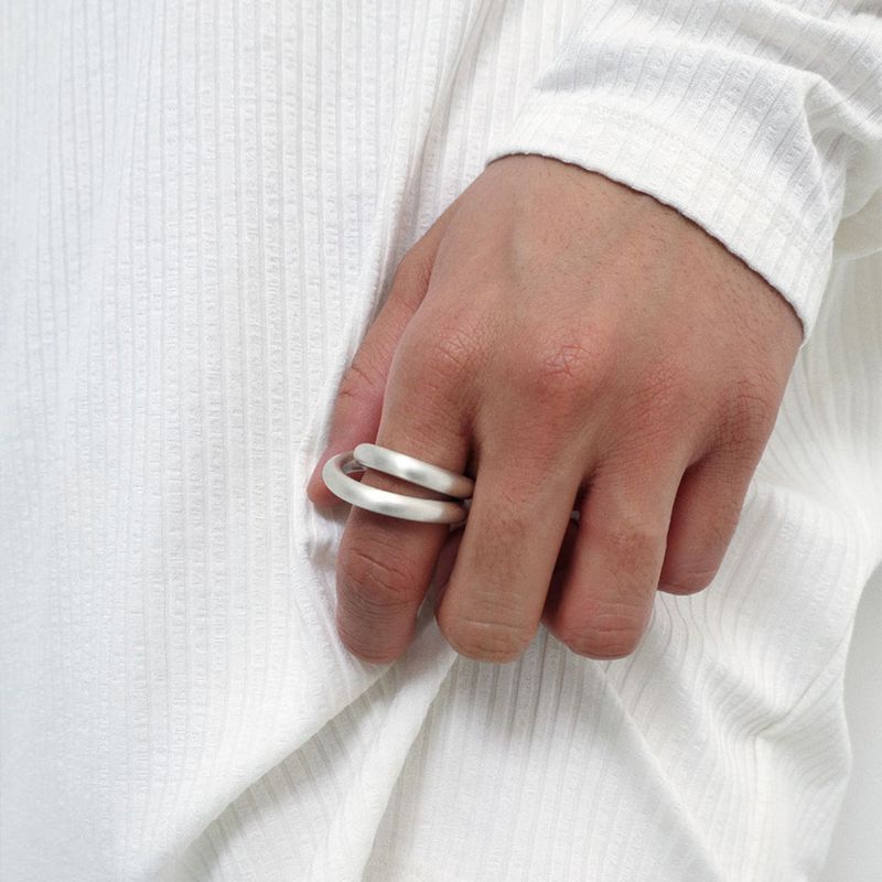 【MADE】 Men’s two lines ring matt