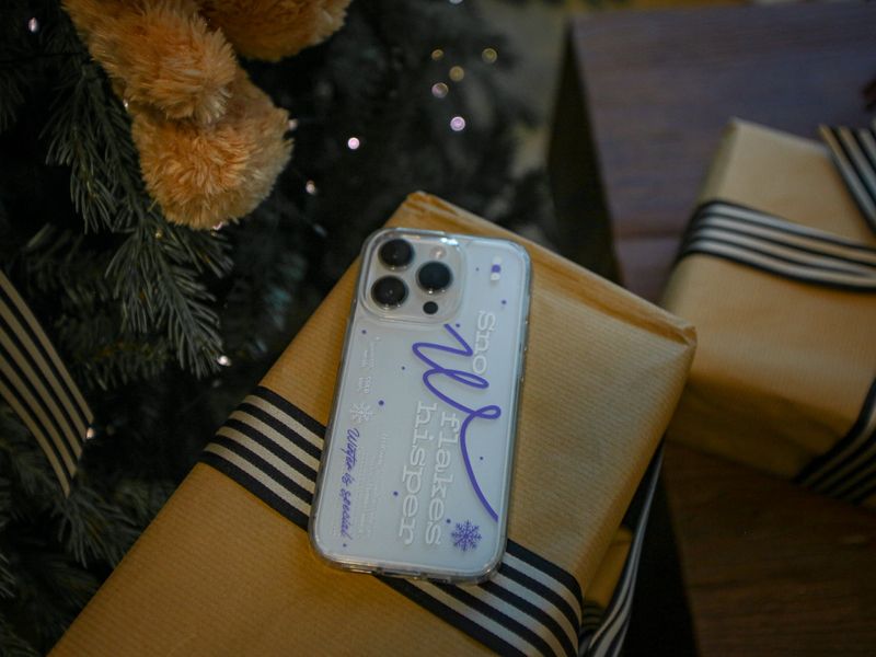 【MADE】(2type) Snow Violet Jelly hard Phone case