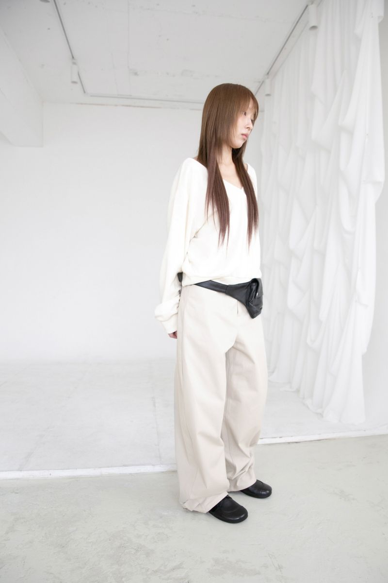 cotton curve balloon pants(2colors)