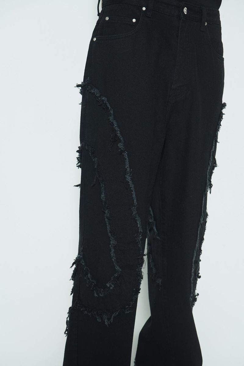 Comma Denim Pants Black