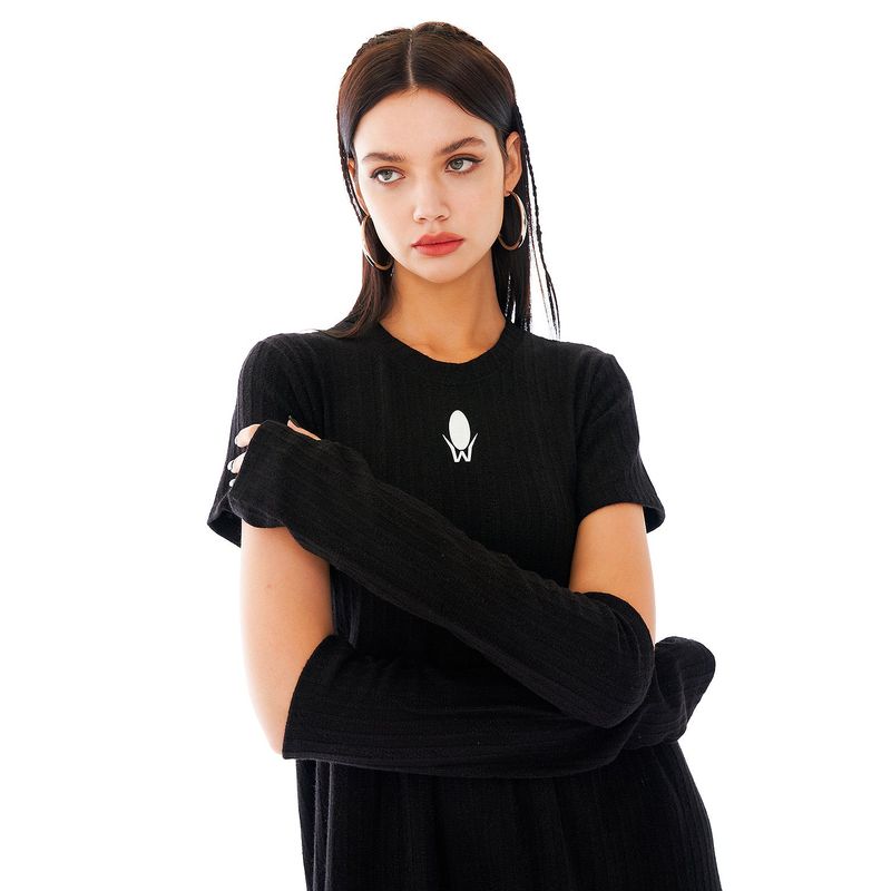OW Warmer Sleeve One-piece [Black Pearl Knit]