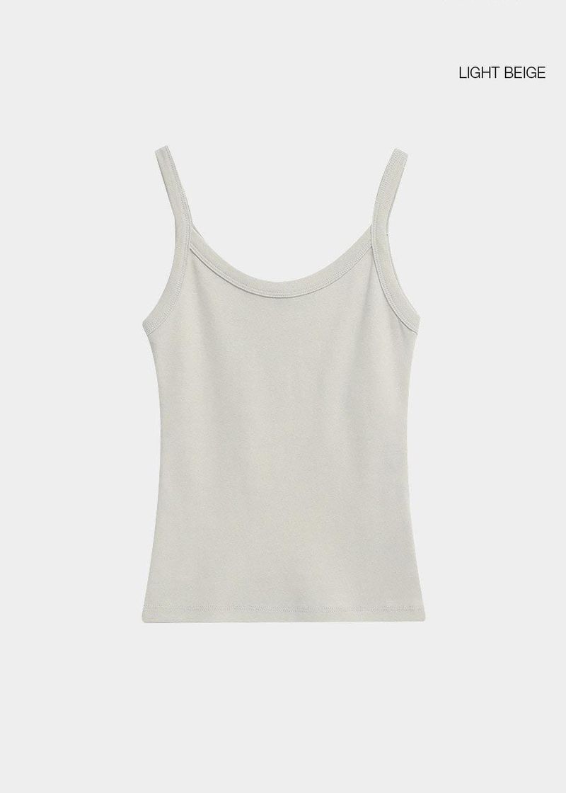 [B-BASIC] Standard Wide Unneck Sleeveless Shirt