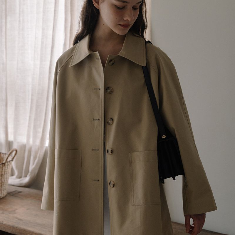 Half Trench coat - Beige