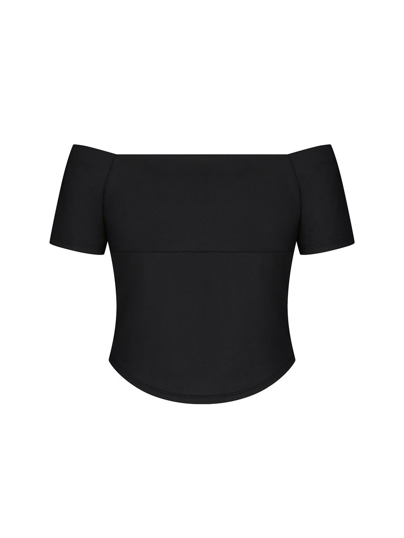 Take It Out Corset Off-Shoulder BLACK