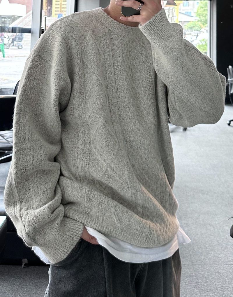 lose loosefit pattern knit