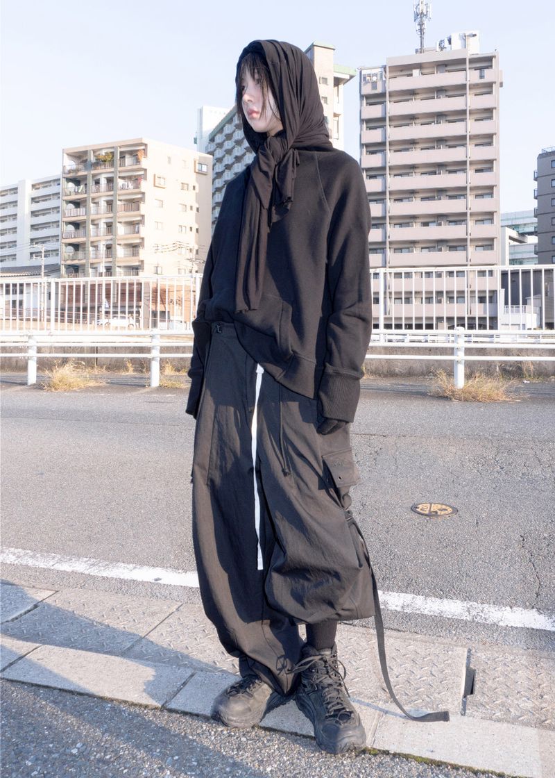ストラップワイドカーゴパンツ