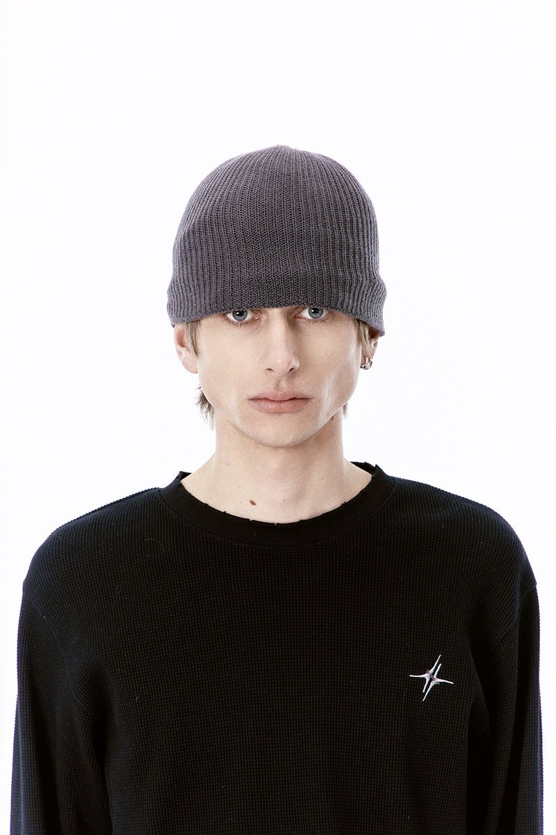 ETCE(イーティーシーイー)の「SYMBOL LOGO BEANIE (CHARCOAL)(Hats)」