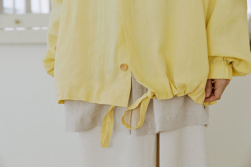 unisex hidden jumper yellow