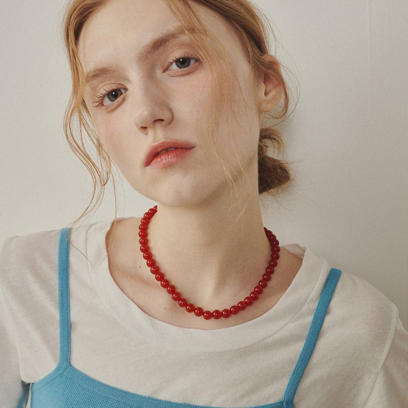 Melly&Rose(メリーアンドローズ)の「Red Agate Necklace(Accessories)」