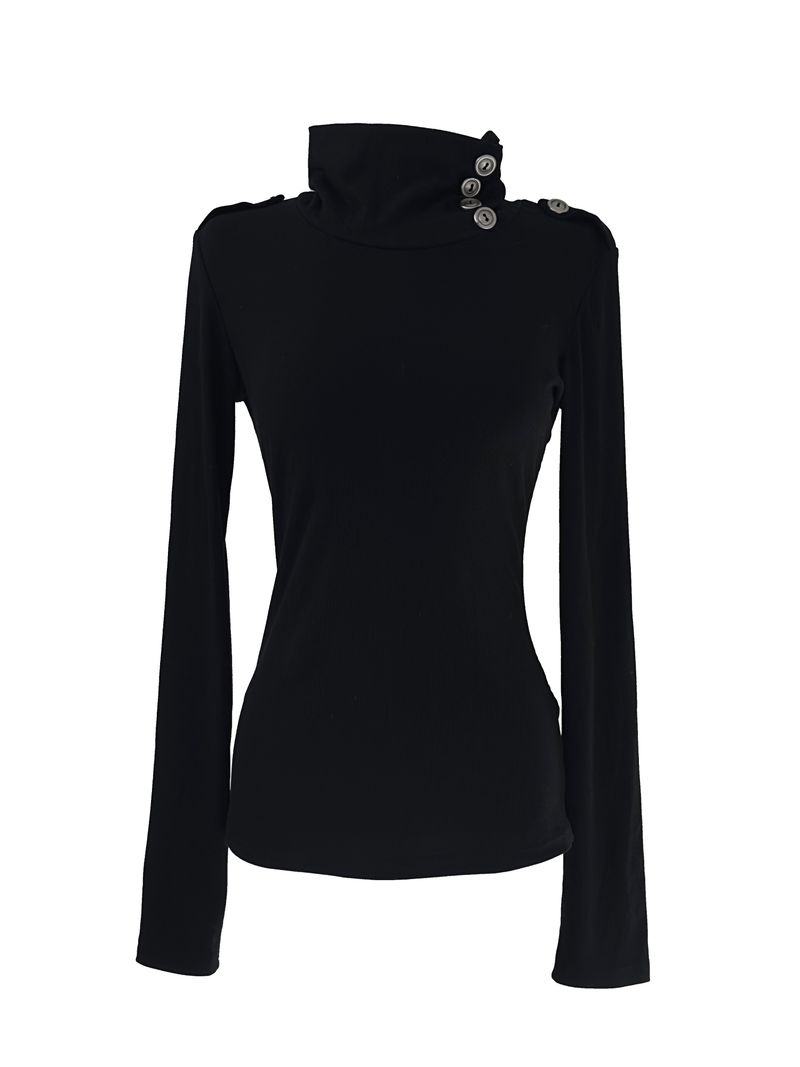 signal high neck button T (2color)